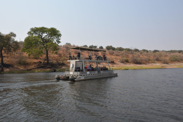 Touristenboot auf dem Chobe