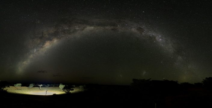 Milky Way over Gharagab waterhole